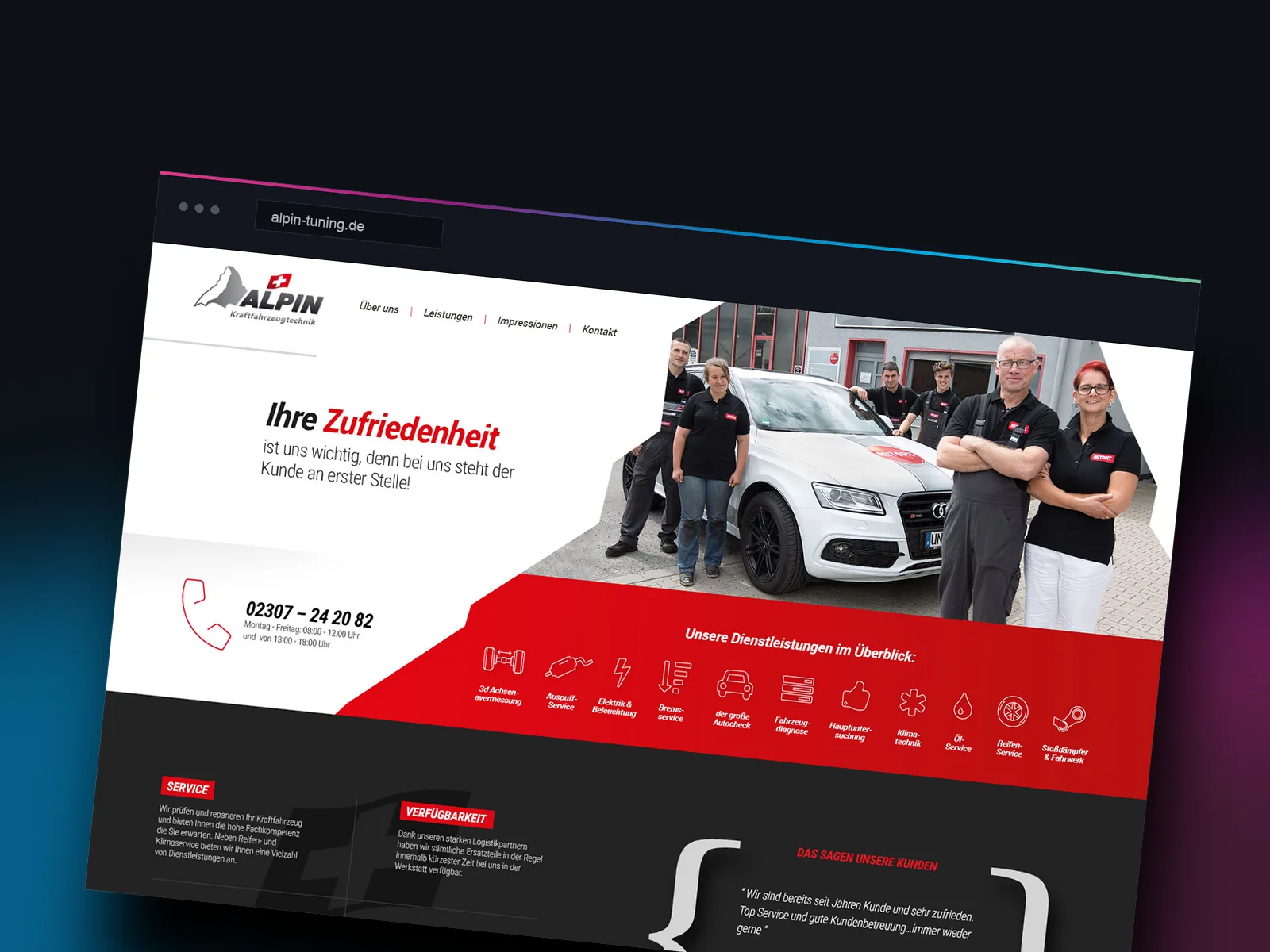Teaser-Grafik der Referenz Alpin Kfz-Technik