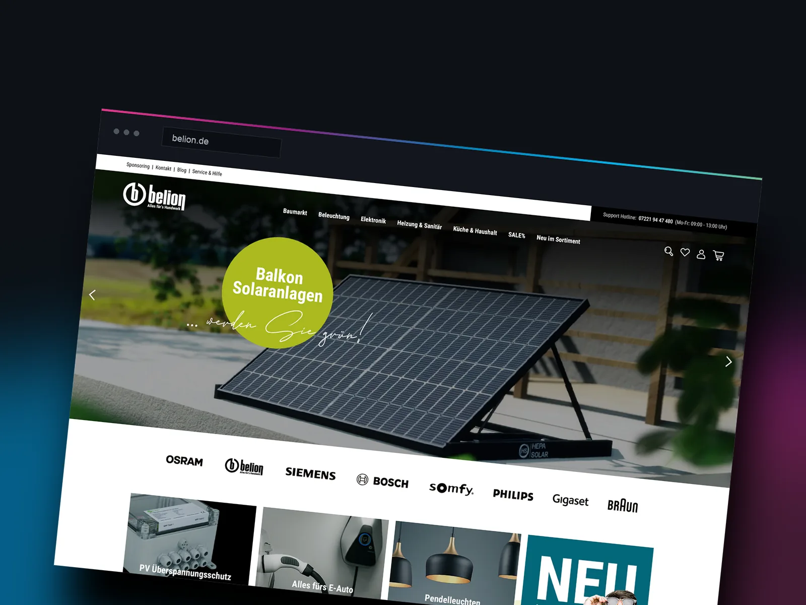 Teaser-Grafik der Referenz belion.de