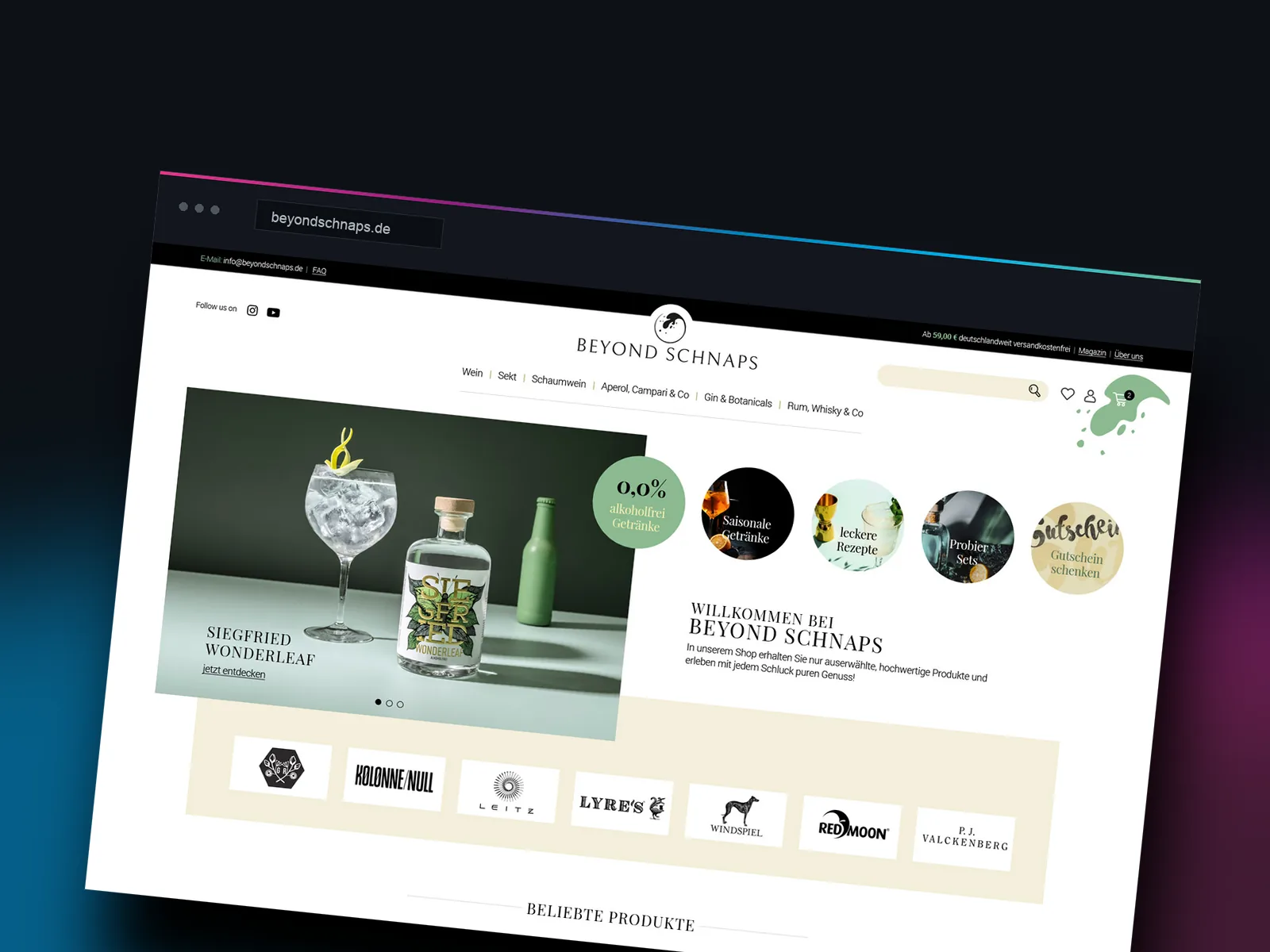 Teaser-Grafik der Referenz Beyond Schnaps