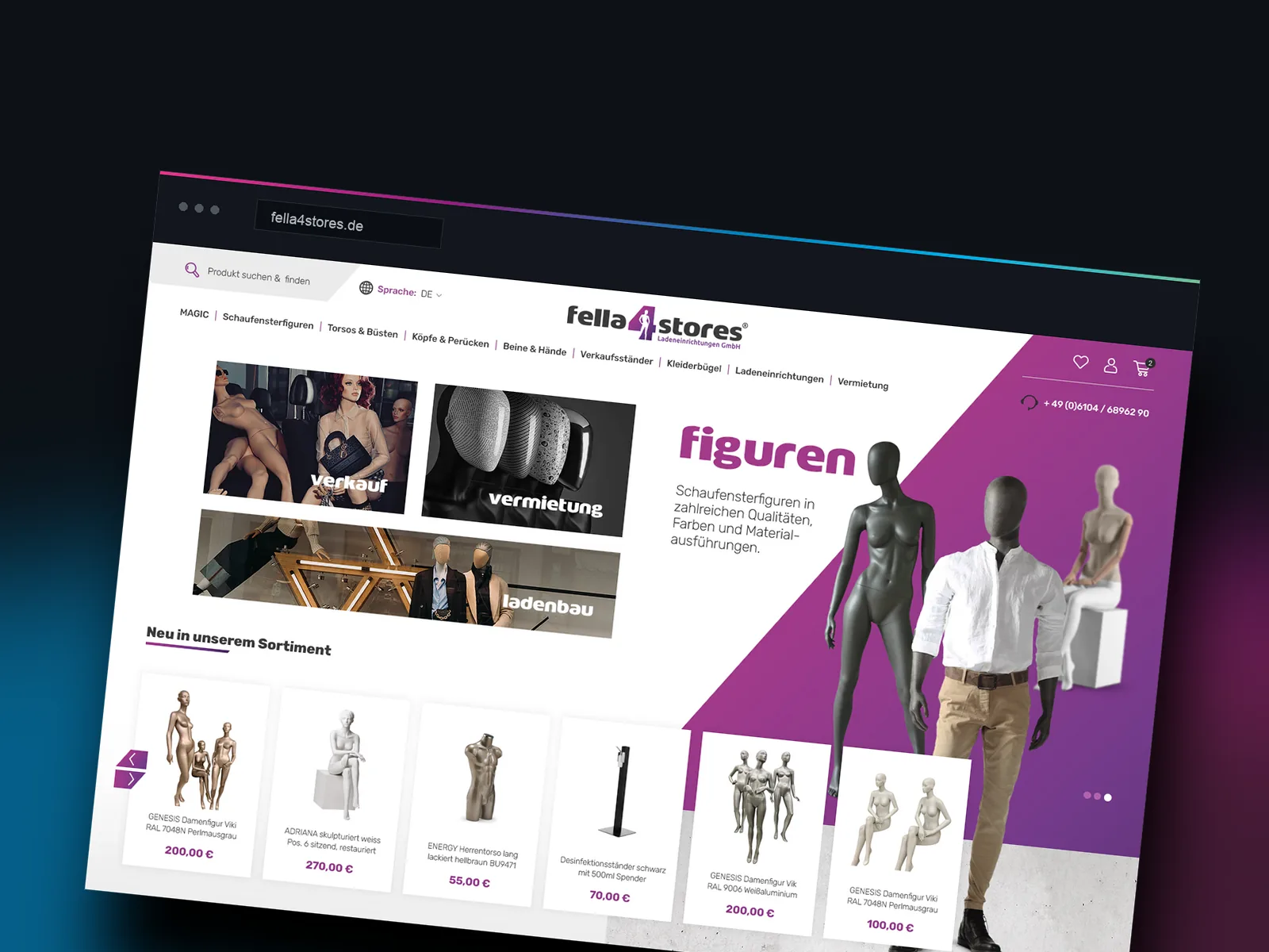 Teaser-Grafik der Referenz fella4stores