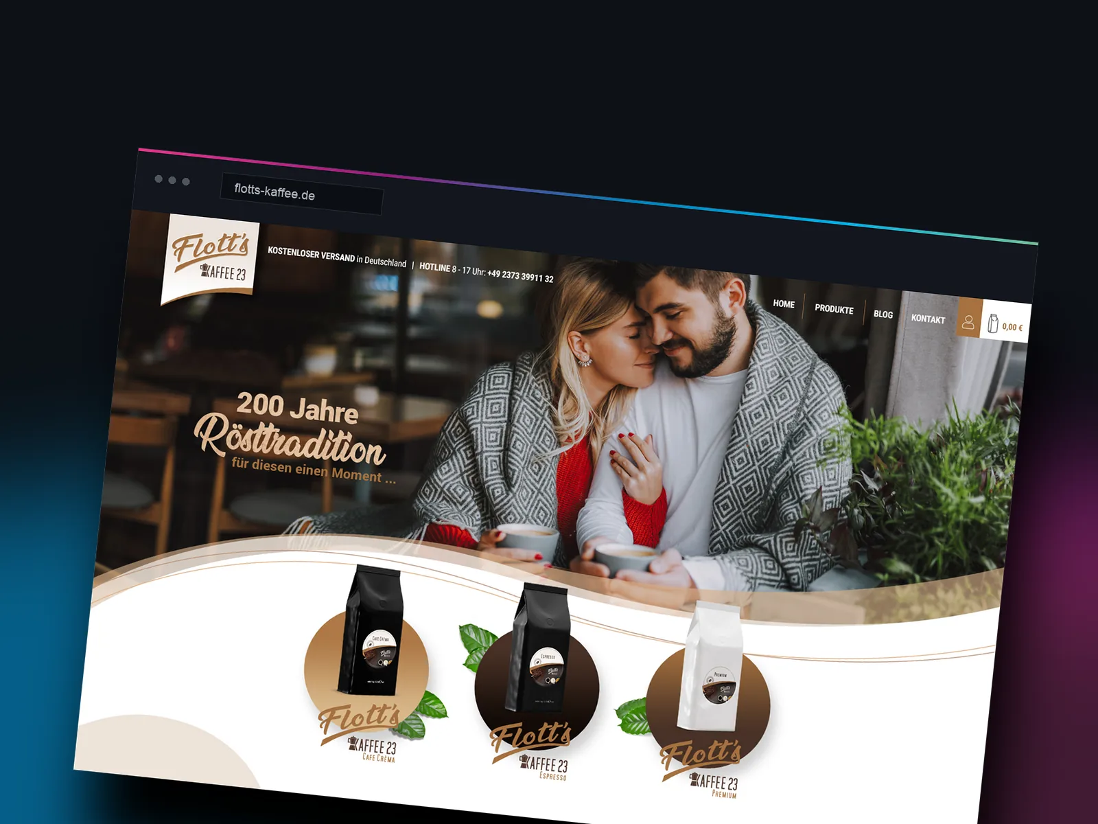 Teaser-Grafik der Referenz Flott’s Kaffee23