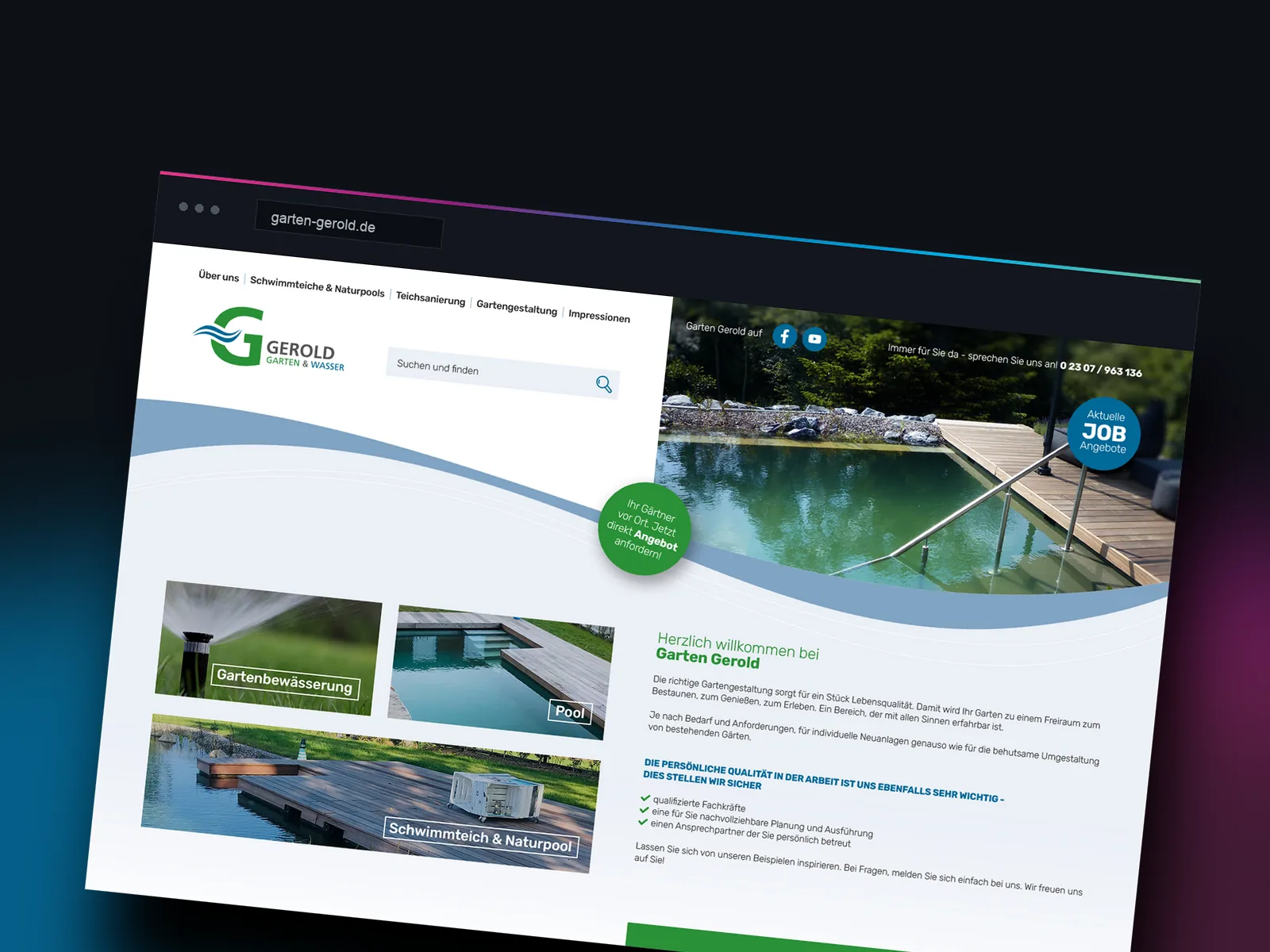 Teaser-Grafik der Referenz Garten Gerold